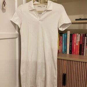 Aritzia TNA White Collared Dress